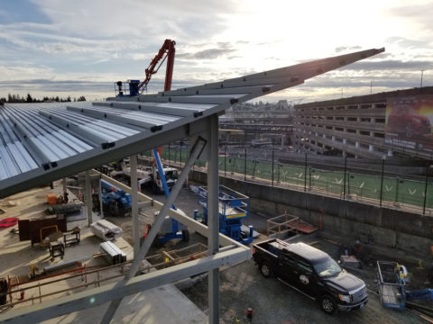 B-Deck Structural Steel Roof Deck Sea-Tac Airport Concourse D Holdroom