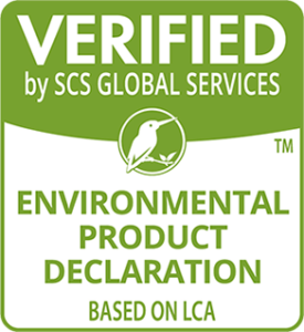 Verified SCS Global Services Environmental Product Declaration
