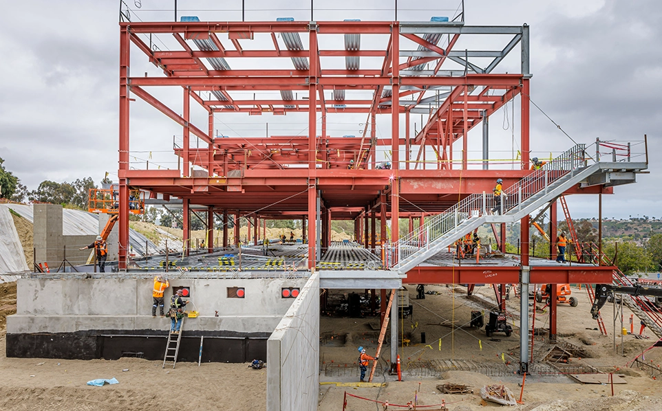 Saddleback College Math & Science Building featuring ASC Steel Deck's cellular acoustical floor and roof deck.