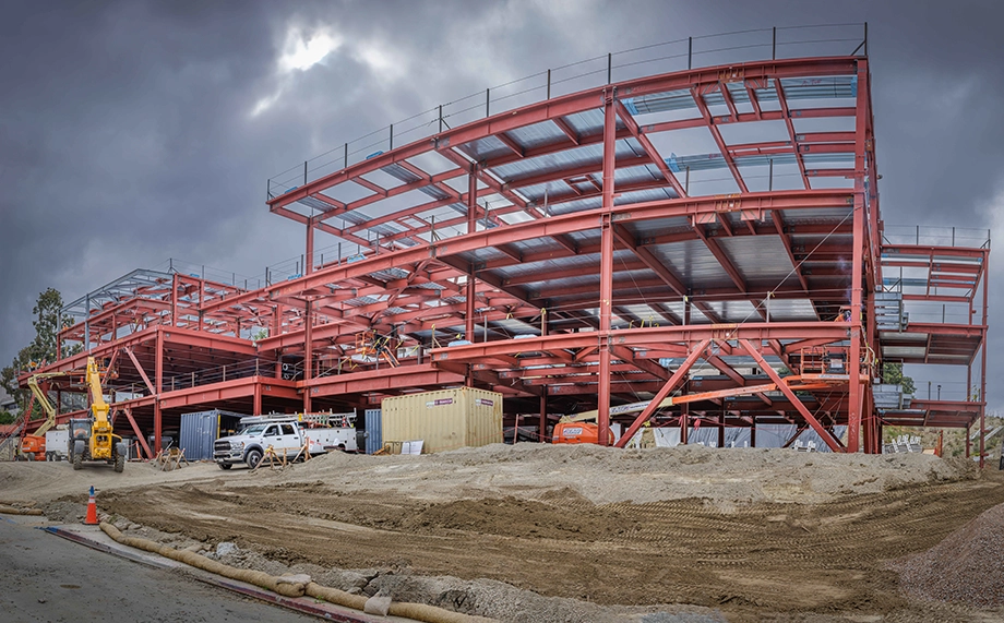 Saddleback College Math & Science Building featuring ASC Steel Deck's cellular acoustical floor and roof deck.