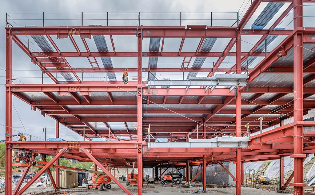 Saddleback College Math & Science Building featuring ASC Steel Deck's cellular acoustical floor and roof deck.