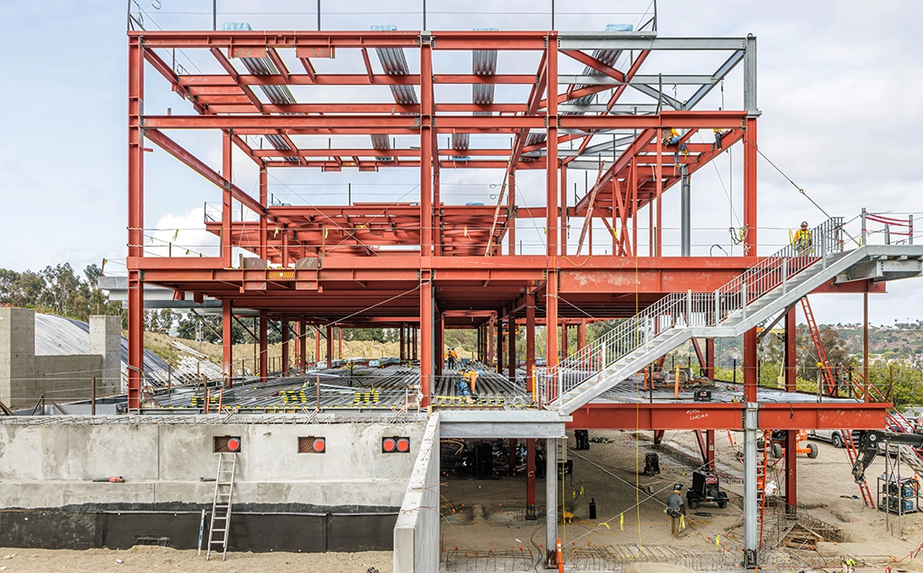 Saddleback College Math & Science Building featuring ASC Steel Deck's cellular acoustical floor and roof deck.