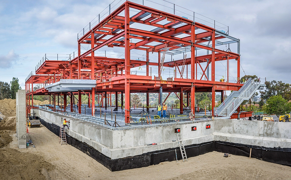 Saddleback College Math & Science Building featuring ASC Steel Deck's cellular acoustical floor and roof deck.