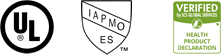 UL, IAPMO ES, Verified Health Product Declaration